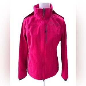 Women’s Free Country Pink Outdoor Full Zip Faux Fur Lined Jacket Size Medium
